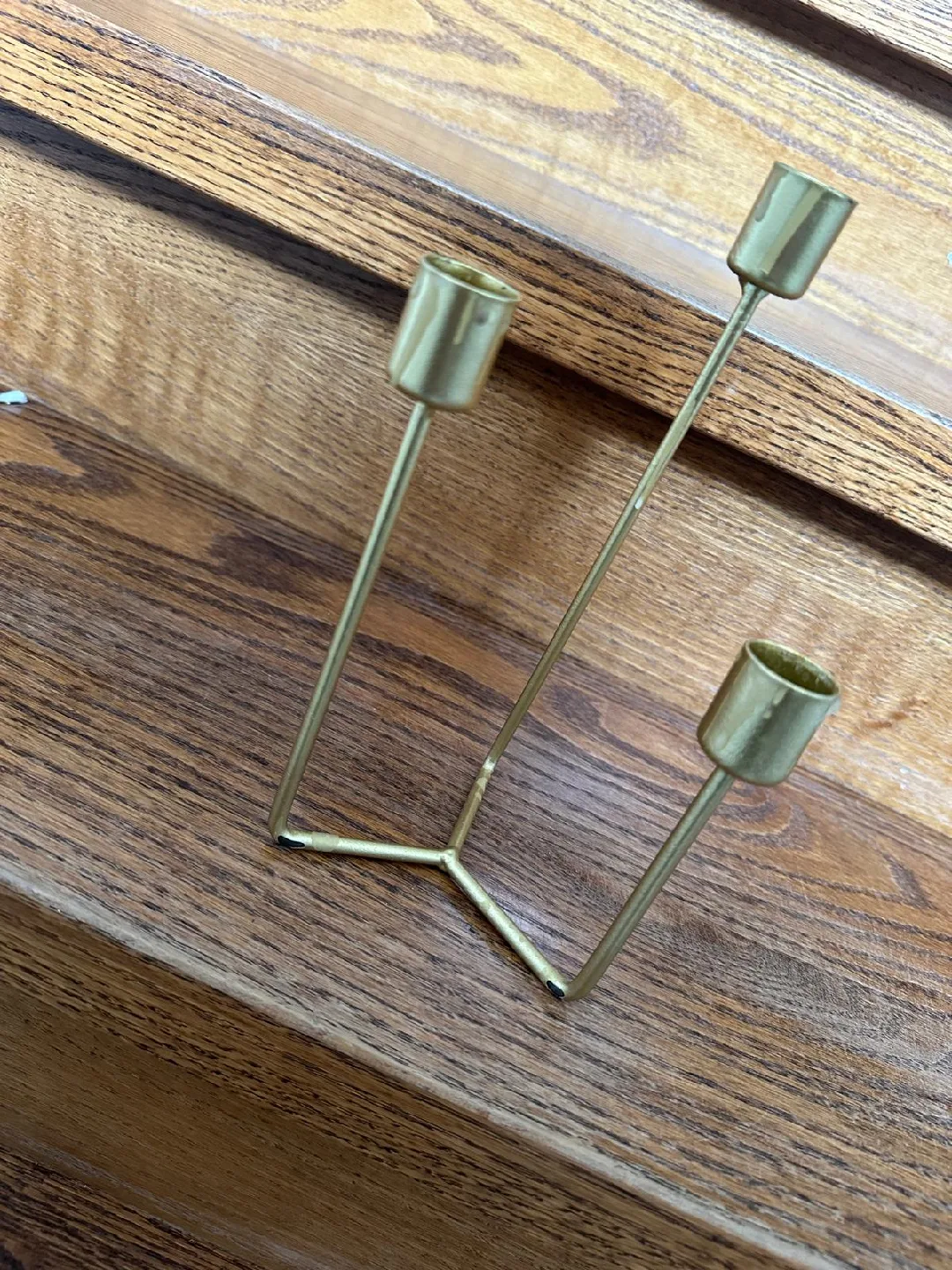 Gold Metal Candlestick Holder image indicator(3)