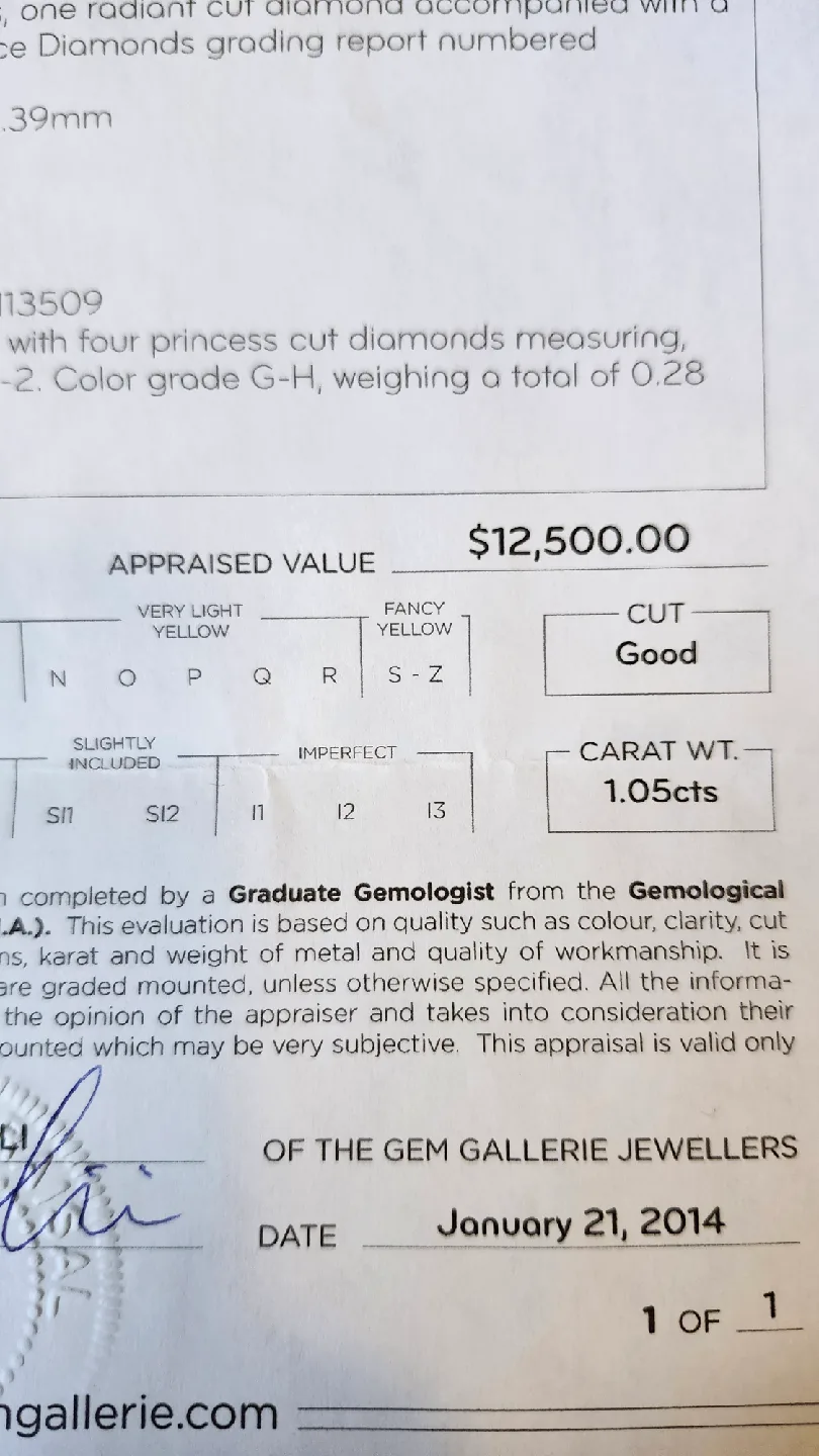 1.05cts Diamond Engagement Ring image indicator(6)