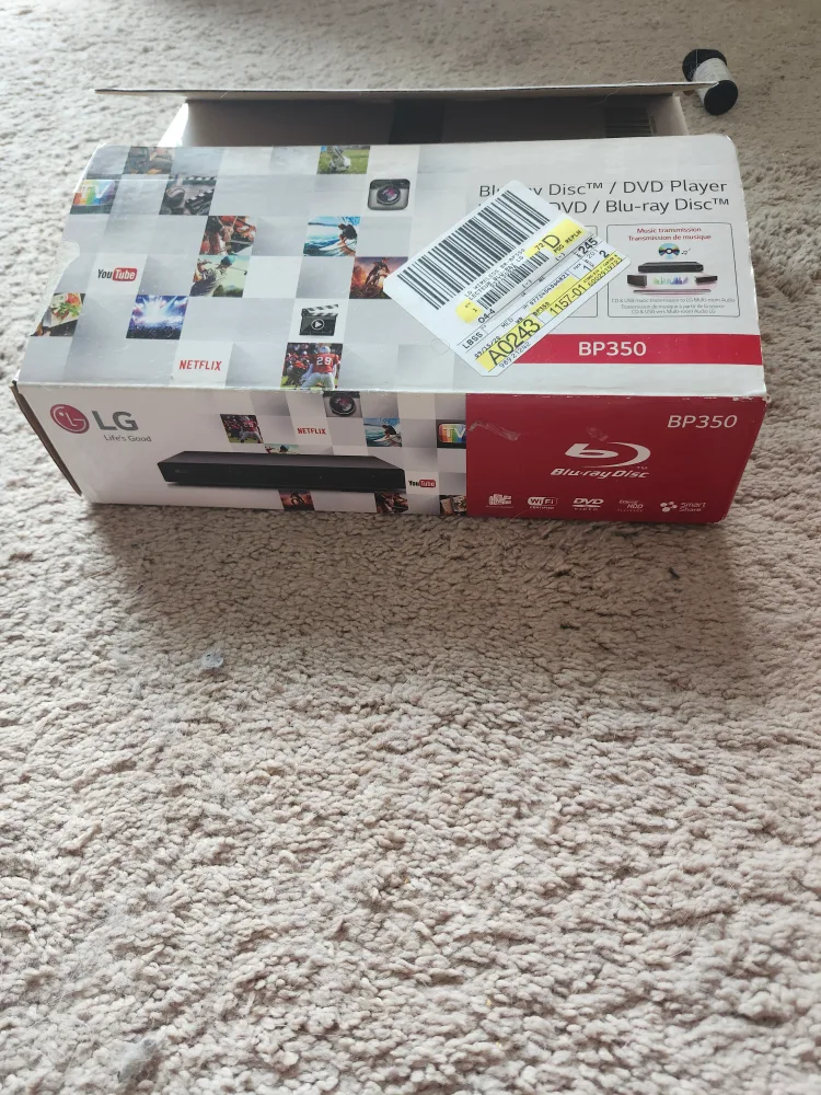 LG BP350 Blu-ray Disc/DVD Player - Like New! image indicator(5)