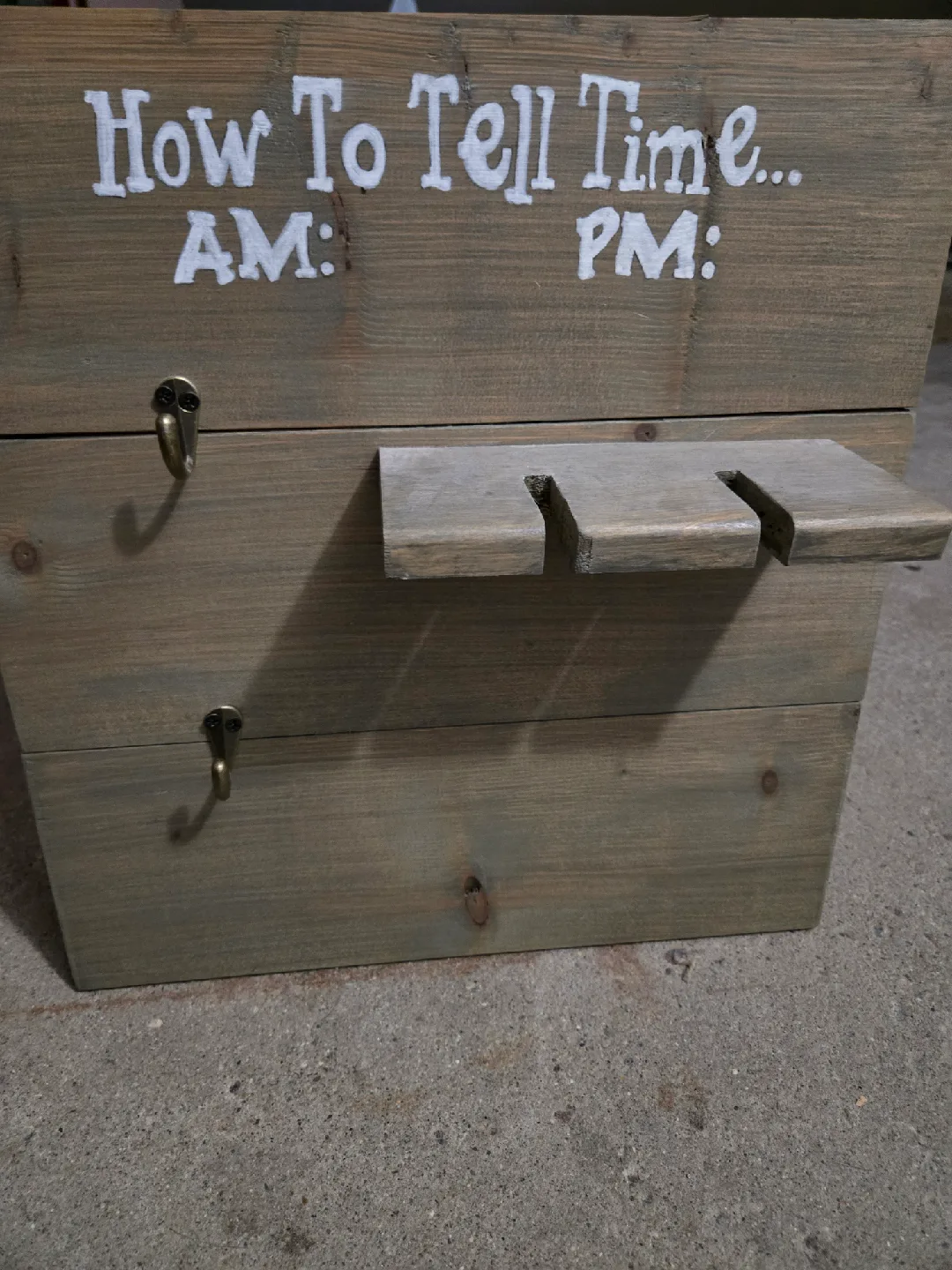 Handmade Wooden Time Telling Box thumbnail
