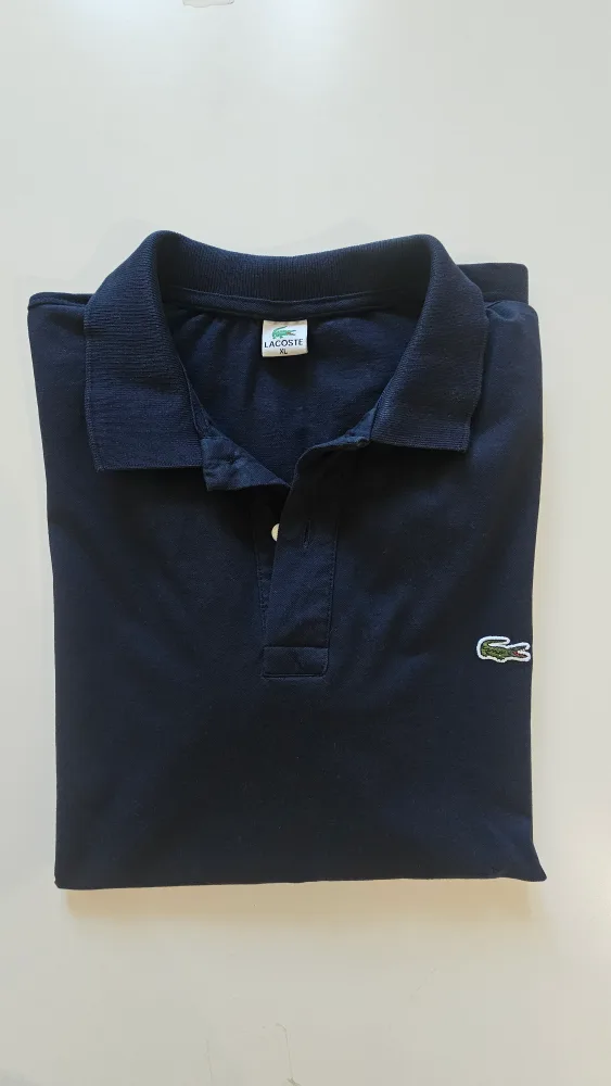 🥕Lacoste Navy Blue Polo Shirt - XL image indicator(2)
