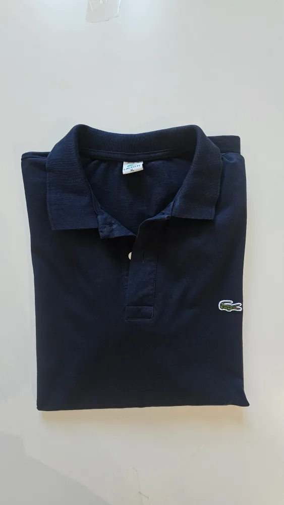 🥕Lacoste Navy Blue Polo Shirt - XL image indicator(3)