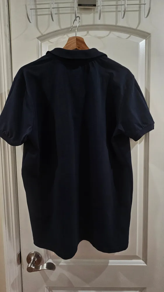 🥕Lacoste Navy Blue Polo Shirt - XL image indicator(4)