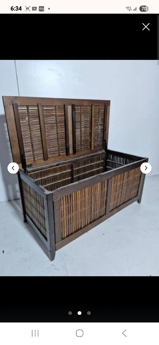 Bamboo Coffee Table/Storage Trunk - photo 2