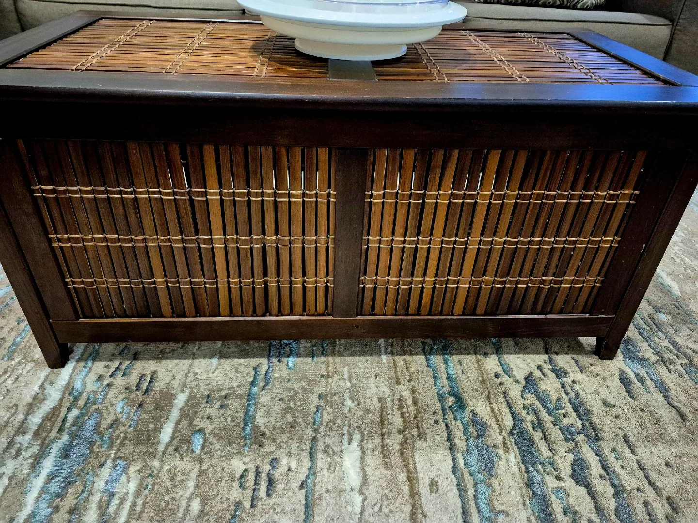 Bamboo Coffee Table/Storage Trunk image indicator(7)