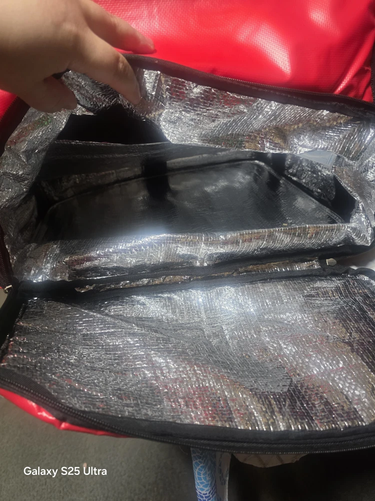Red Insulated Food Delivery Backpack - photo 3