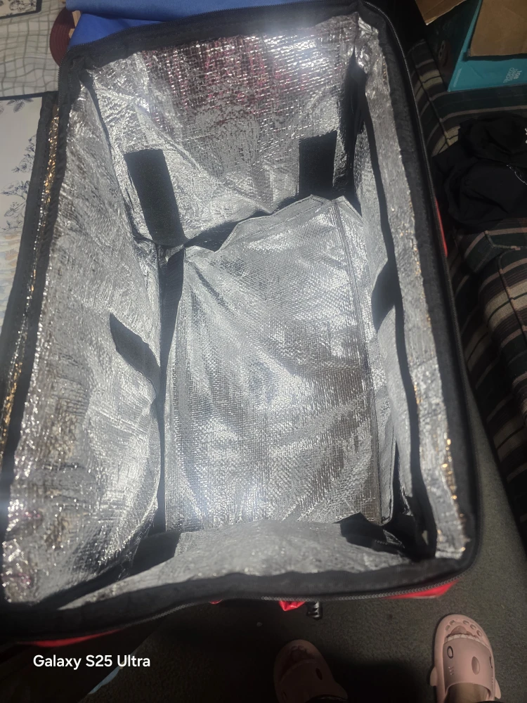 Red Insulated Food Delivery Backpack - photo 4