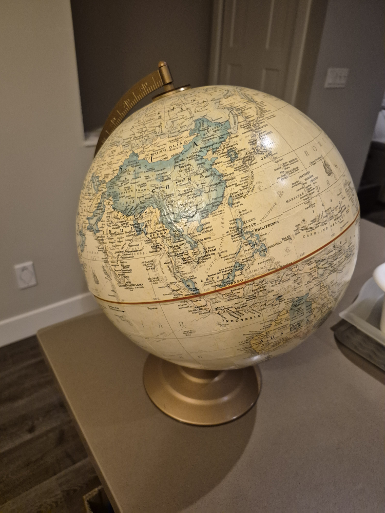 Vintage World Globe