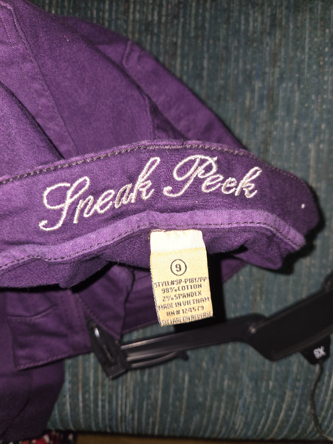 🥕 Sneak Peek Purple Jeans - Size 9 - photo 3