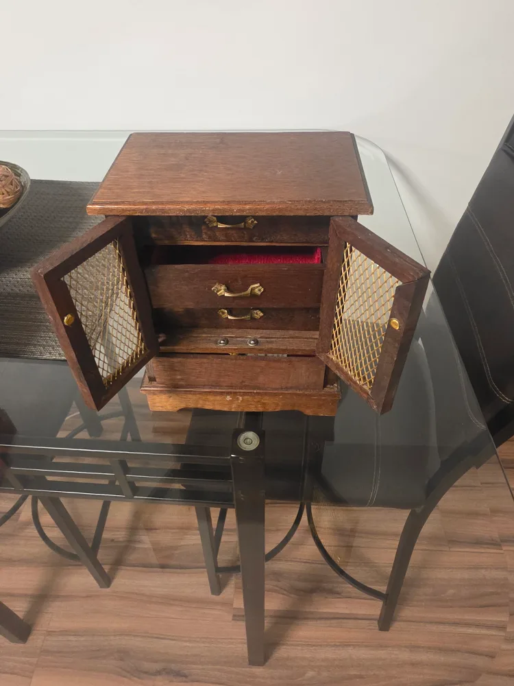 Wooden Jewelry Box with Drawers and Doors image indicator(2)