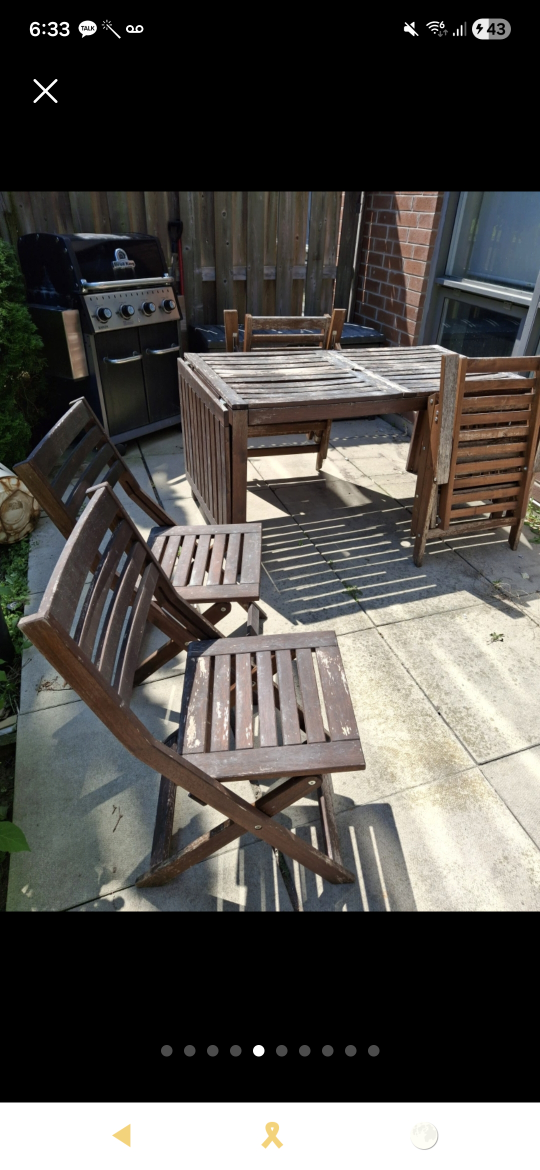IKEA Applaro Outdoor Folding Chair - photo 2