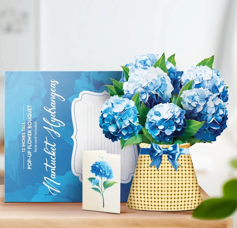 Paper Flower Bouquet 3D Popup Greeting Cards. 4 choices  New image indicator(4)