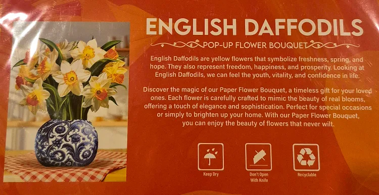 Paper Flower Bouquet 3D Popup Greeting Cards. 4 choices  New image indicator(6)