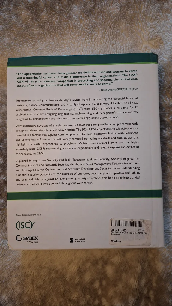 CISSP Certified Information Systems Security Professional Book image indicator(3)