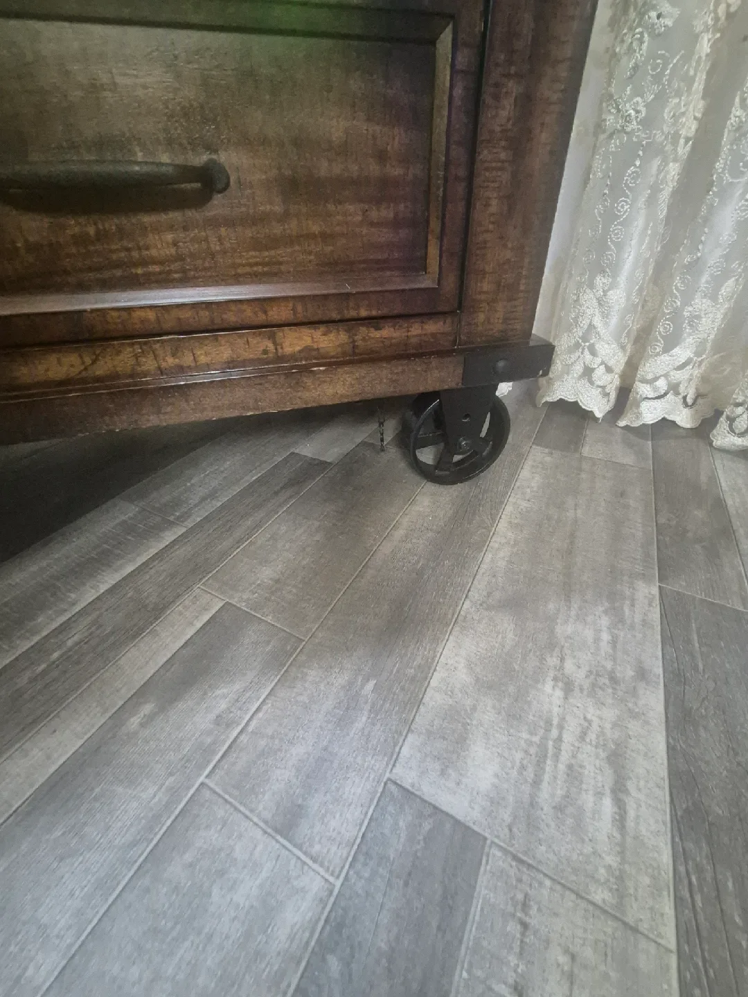 Dark Wood TV Stand with Drawers image indicator(2)