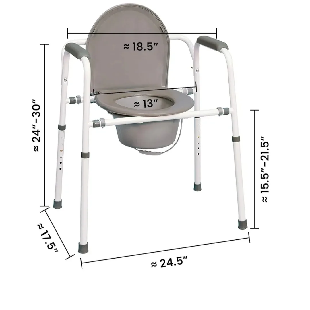 Commode Chair - Grey image indicator(3)