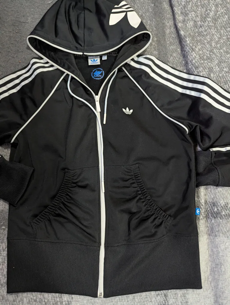 Adidas Originals Black Track Jacket - Size M image indicator(2)