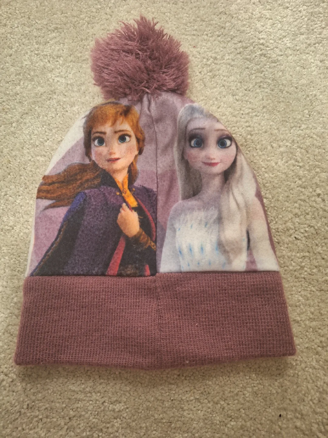 Disney Frozen Anna & Elsa Pom Pom Beanie image indicator(2)