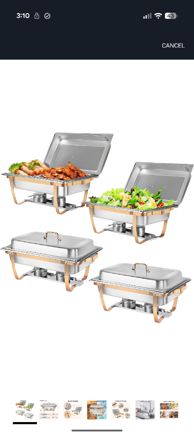 6 QT Stainless Steel Chafing Dish