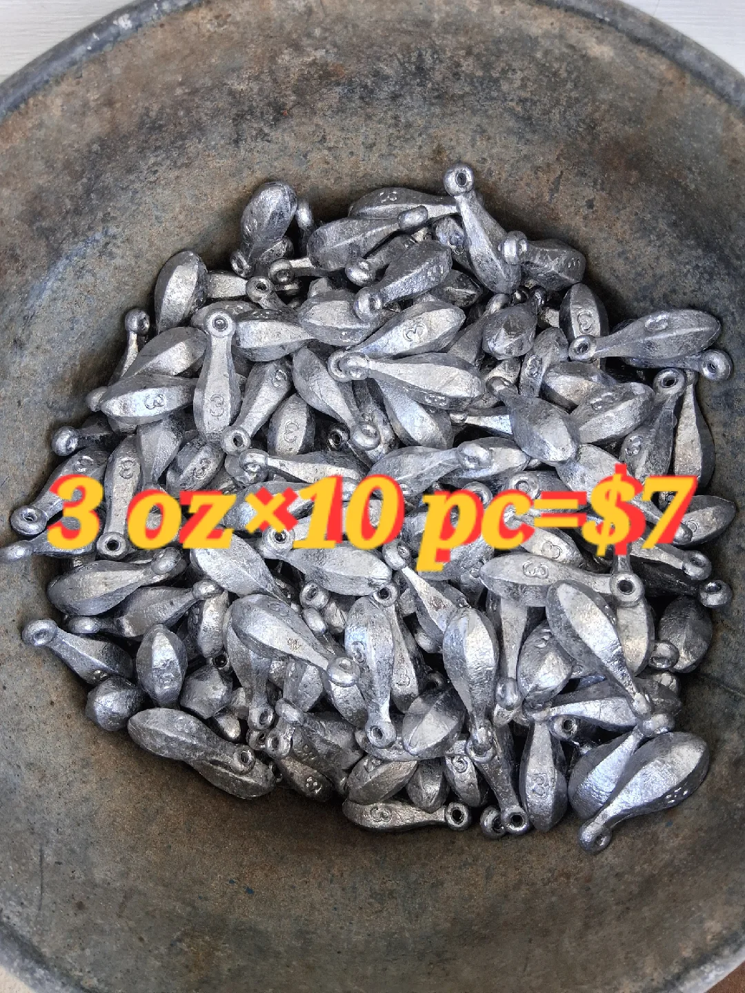 3 oz Fishing Sinkers(3,4,5,6,)