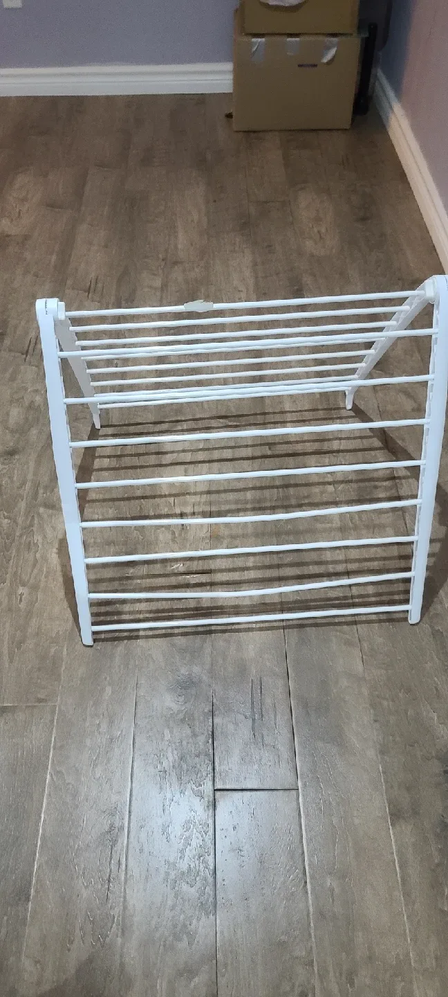 White Folding Clothes Drying Rack image indicator(7)