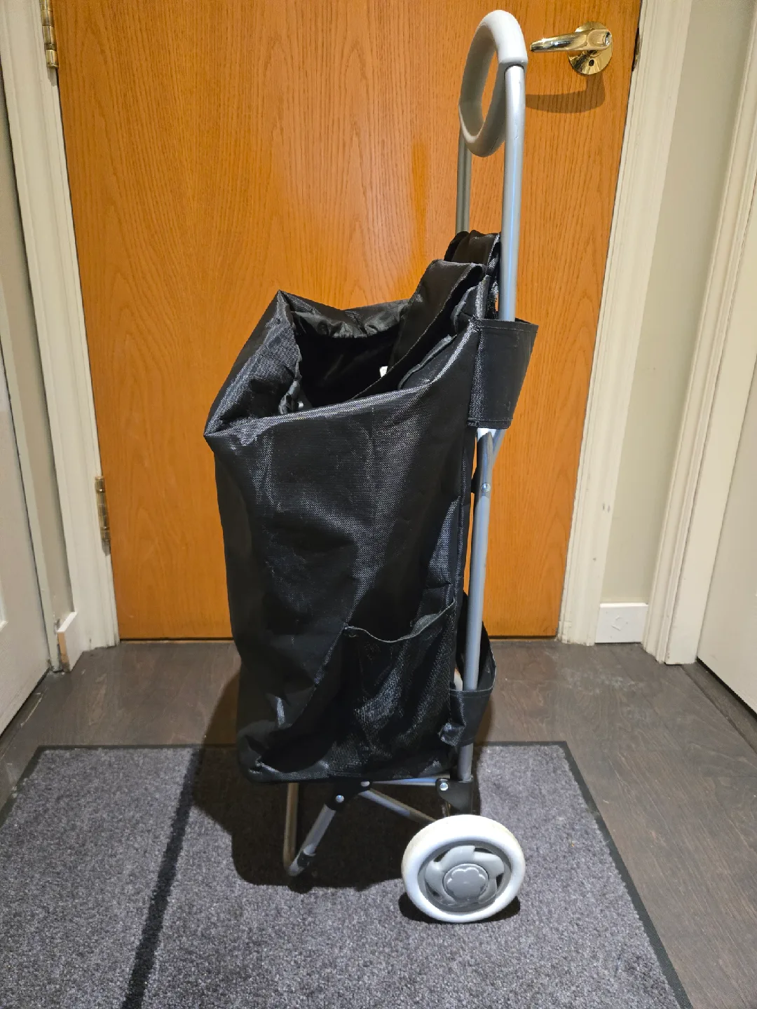 Rolling Shopping Cart - Black image indicator(2)