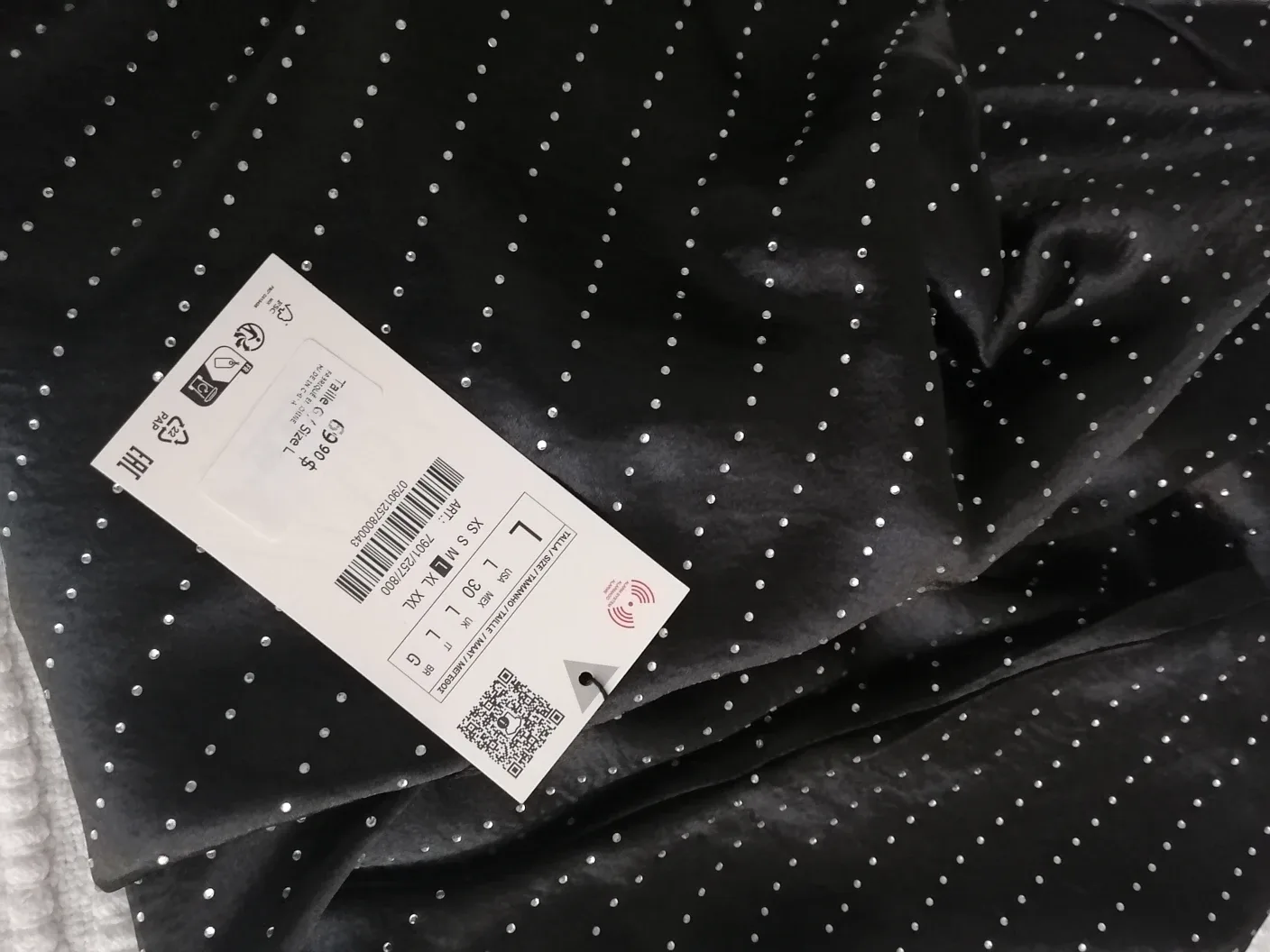 NEW WITH TAGS!!! Zara Jewel Satin Effect Dress image indicator(2)