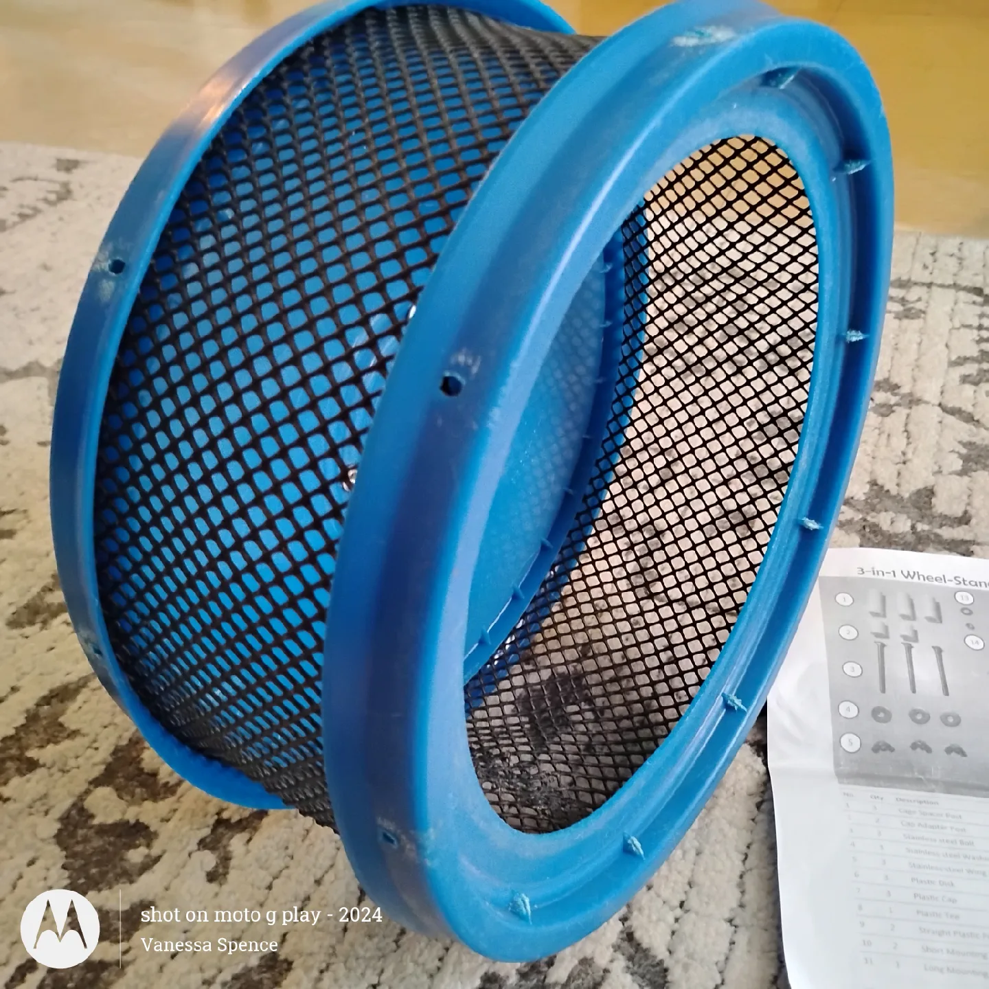 3 in 1 Blue and Black Exercise Wheel for small pets image indicator(2)