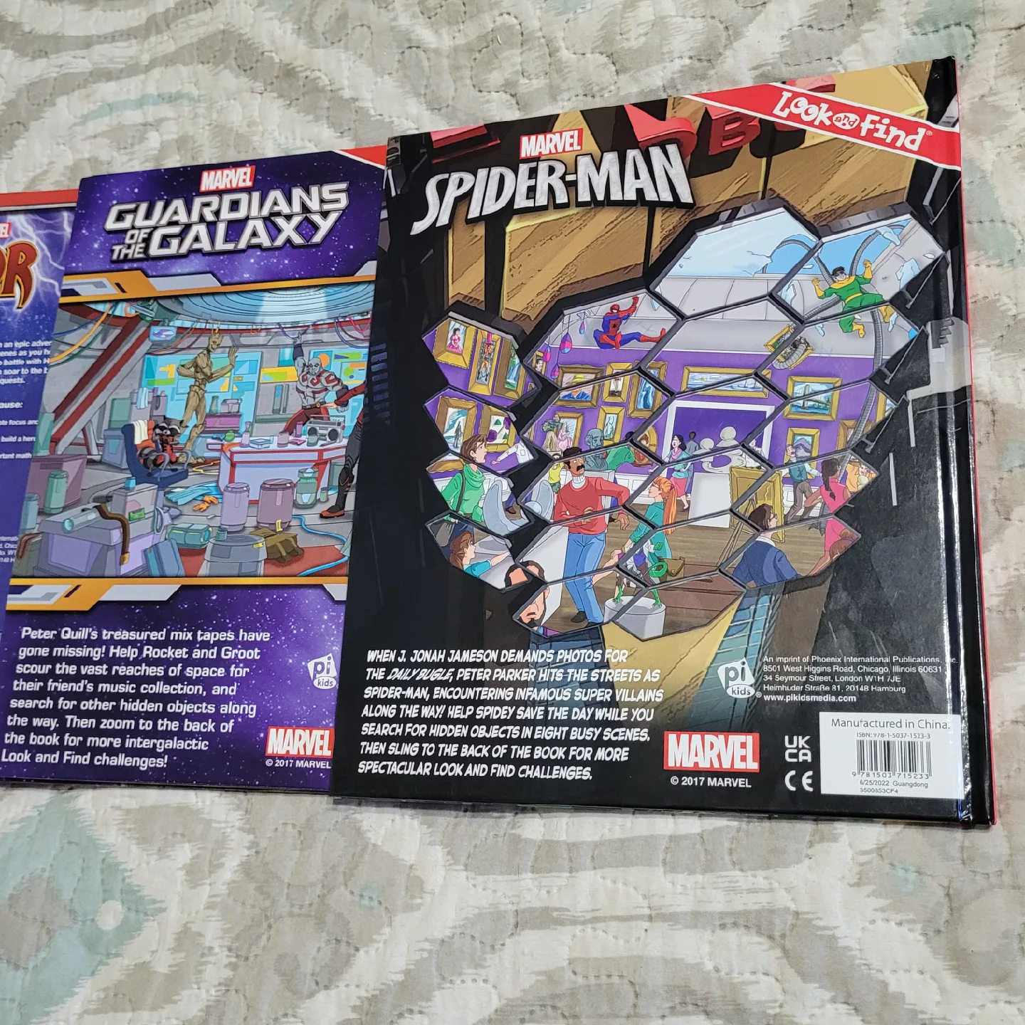 Lot of 3 Marvel "Look and Find " Hardcover Books image indicator(8)