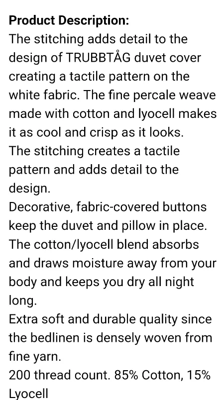 White Full/Queen Duvet cover with 2 shams only image indicator(8)