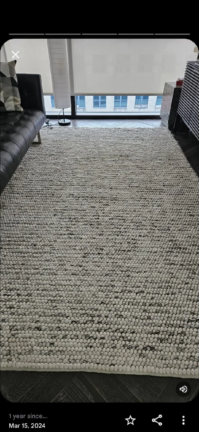 Momeni Andes Ivory Wool/Viscose Area Rug - 7'9" x 9'9" image indicator(4)