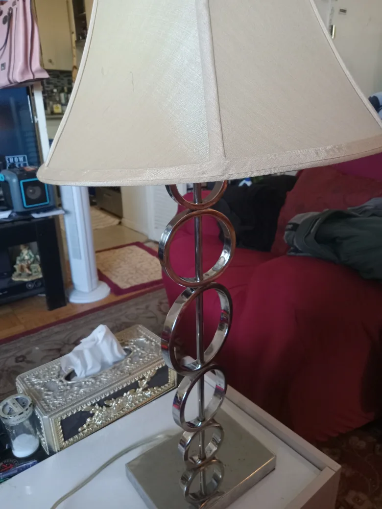 Chrome Ring Accent Table Lamp image indicator(3)