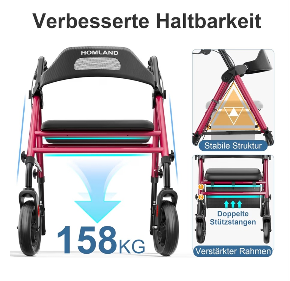 Homland Rollator Walker with Seat - photo 2