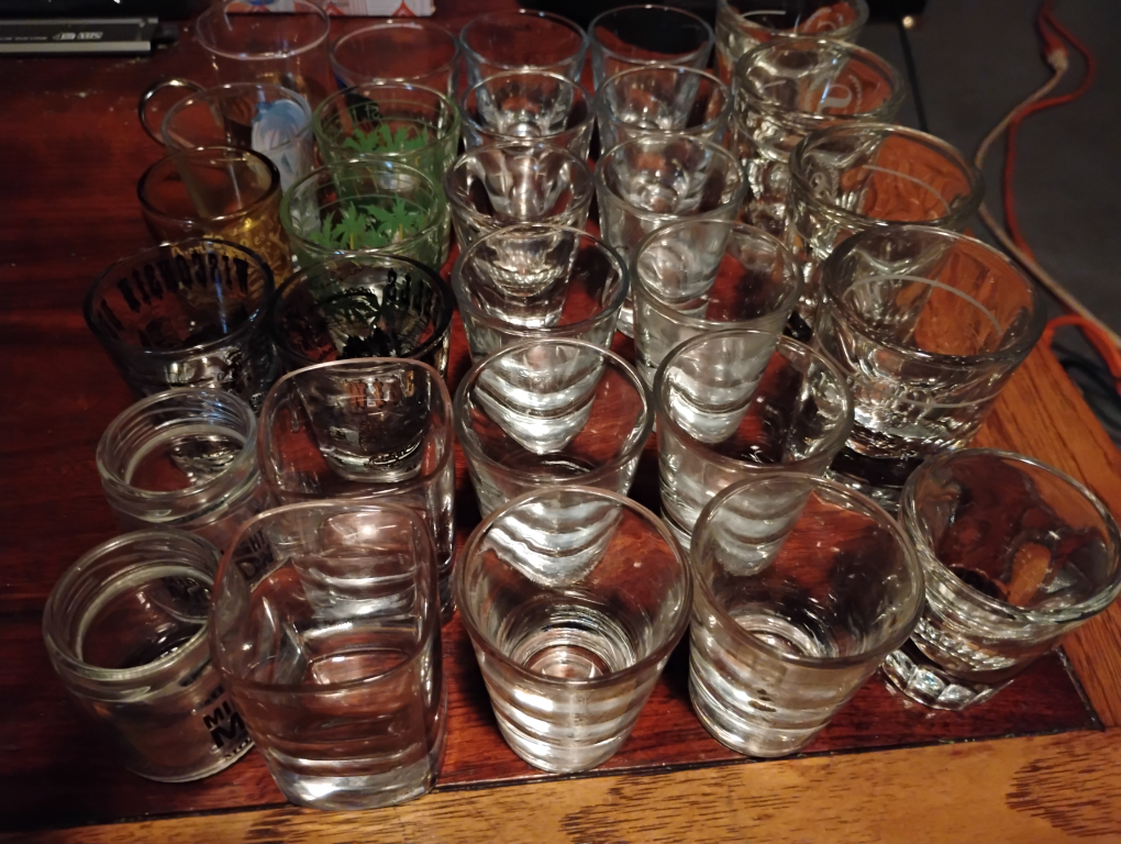 Mixed Shot Glasses - Bundle of 30+