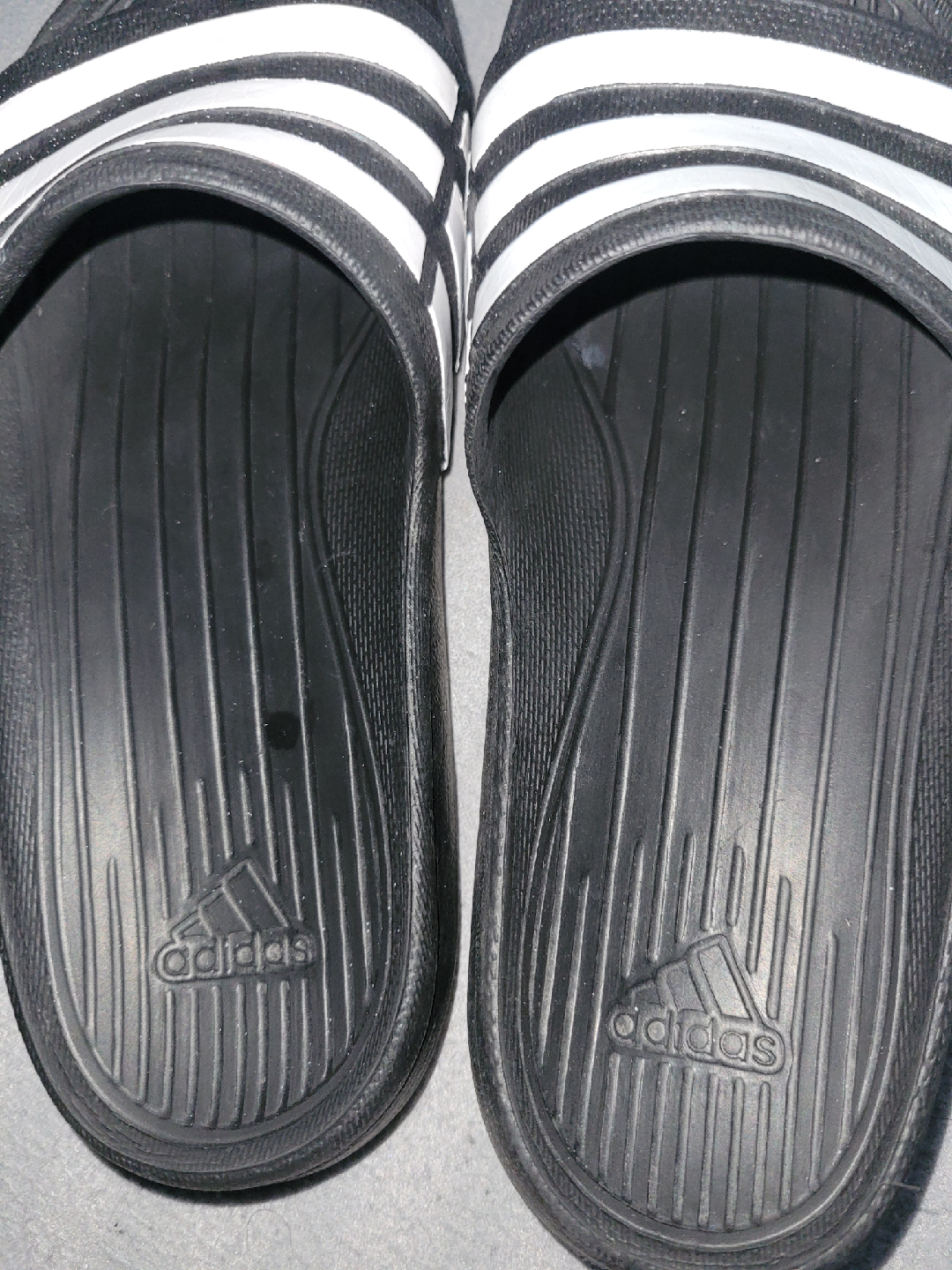 Adidas Kids Black & White Sandles/Flip Flops - photo 4