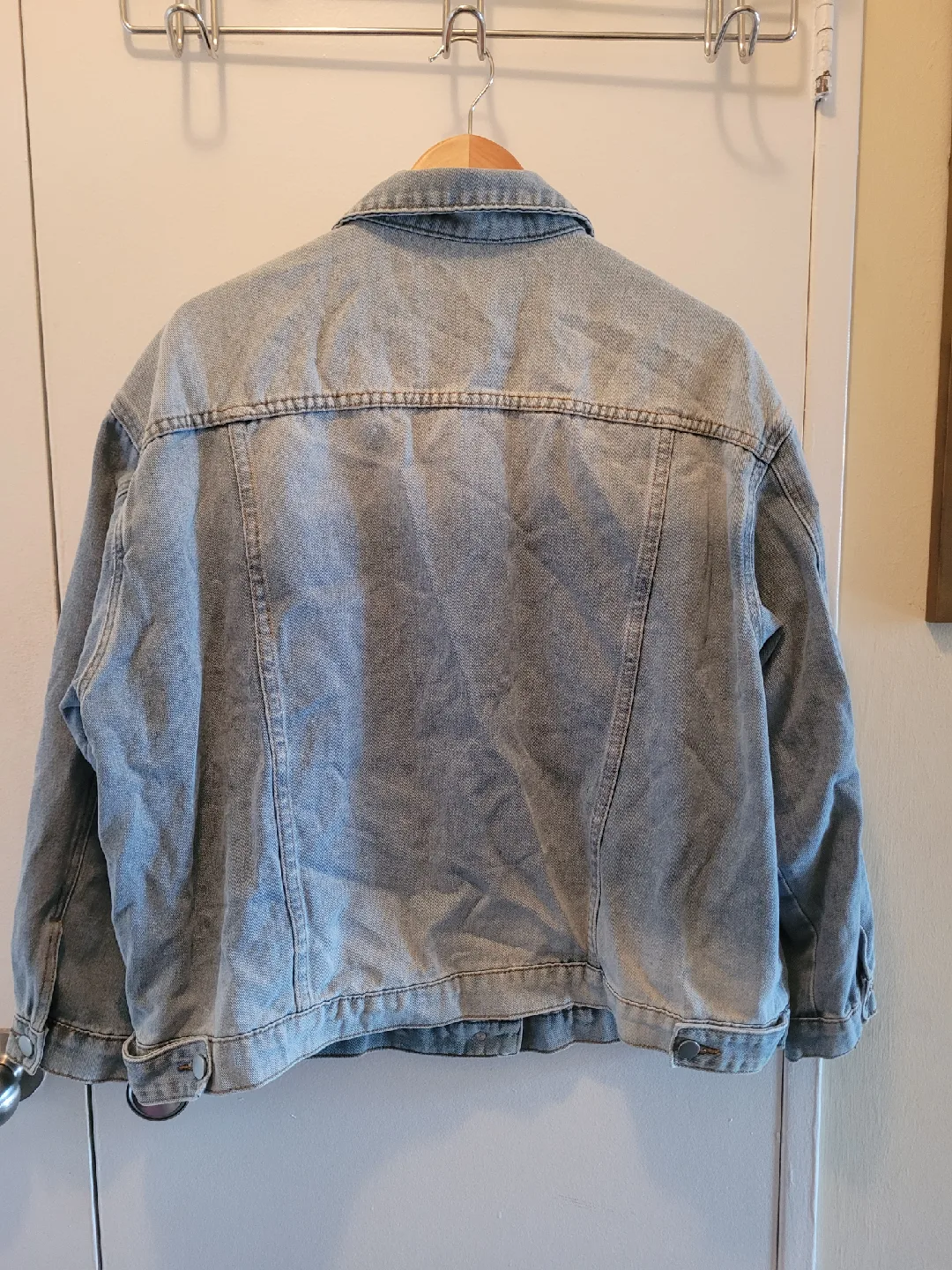 Distressed Denim Jacket🥕 XL image indicator(2)