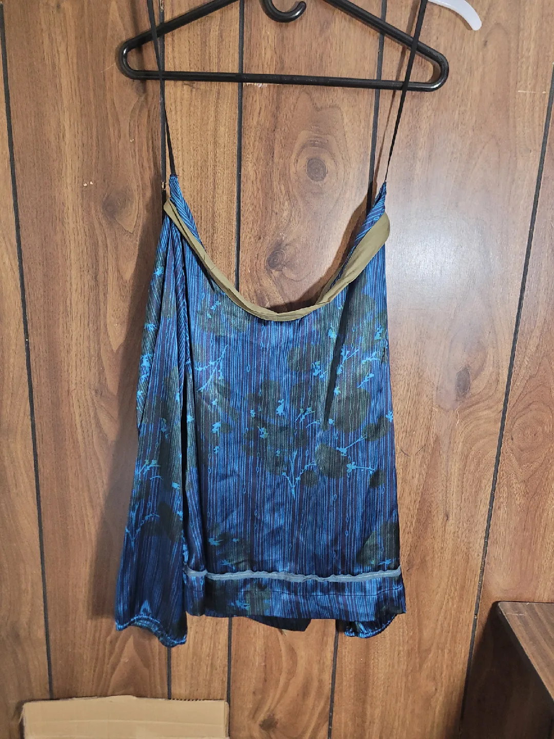 Olola Blue Floral Blouse - Size 44 thumbnail