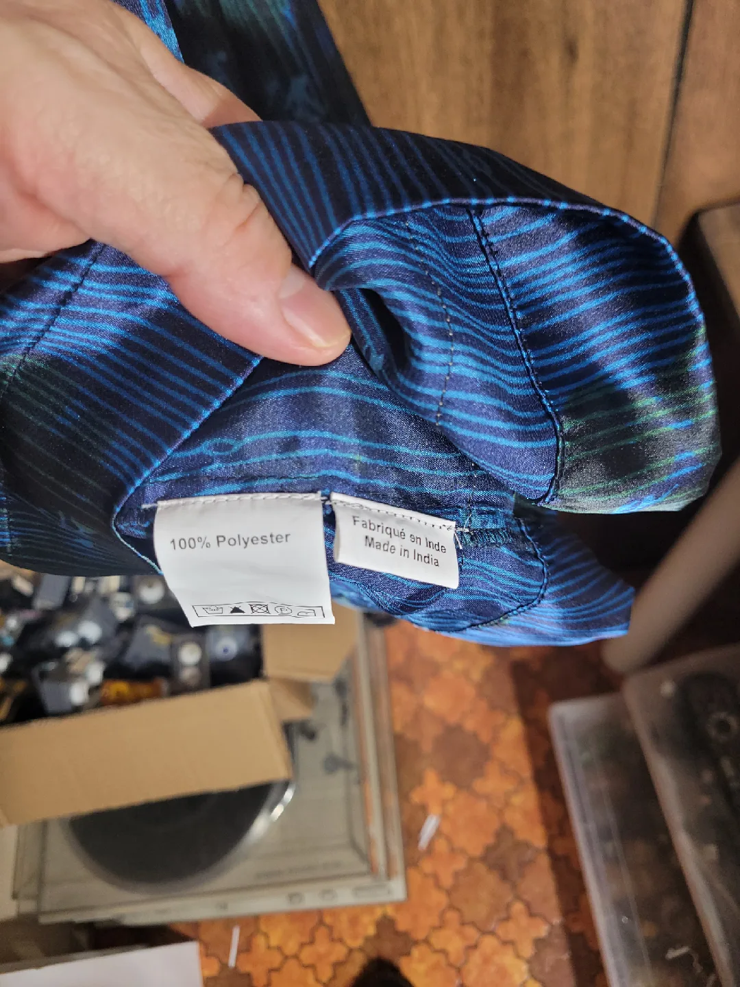 Olola Blue Floral Blouse - Size 44 image indicator(4)