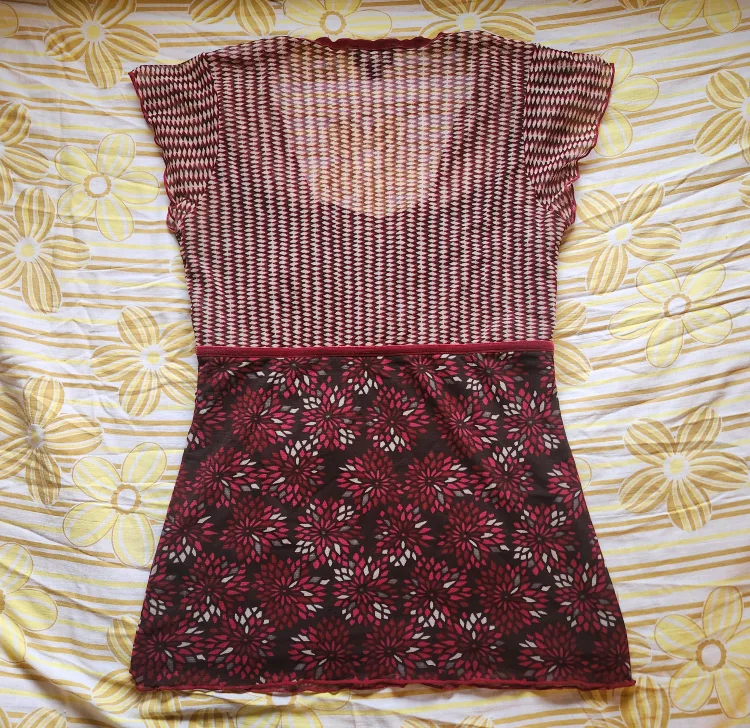 y2k red babydoll mesh top image indicator(2)