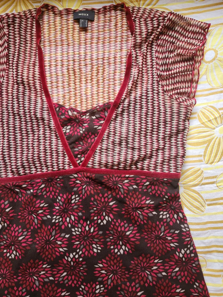 y2k red babydoll mesh top image indicator(3)