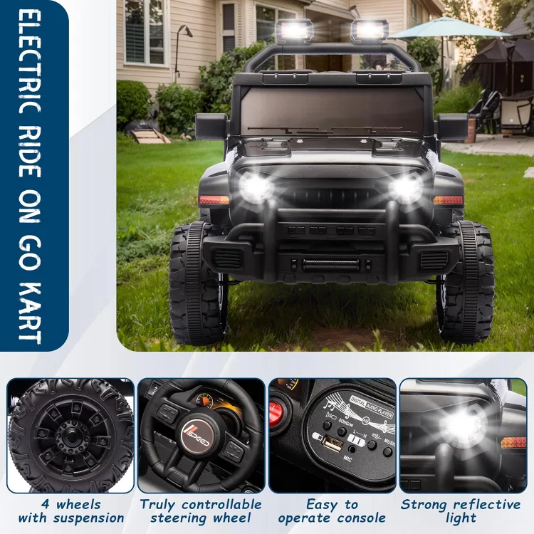 JEEP RIDE ON (Black) WITH REMOTE image indicator(3)