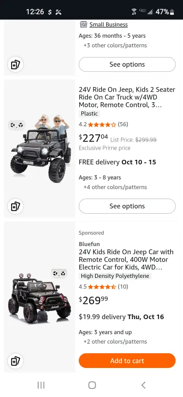 JEEP RIDE ON (Black) WITH REMOTE image indicator(7)