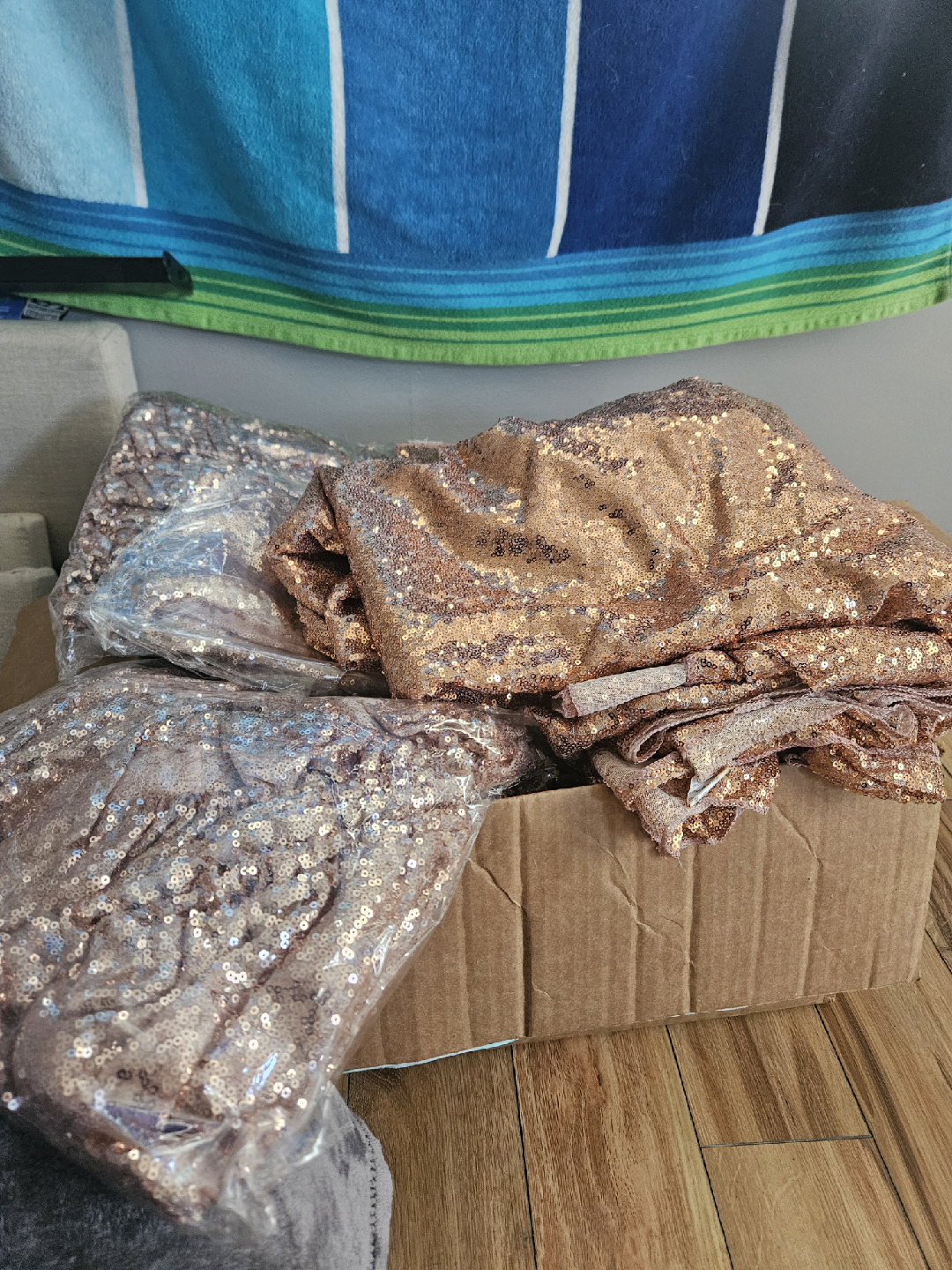 Rose Gold Sequin Table Runners & Chair Sashes - photo 3