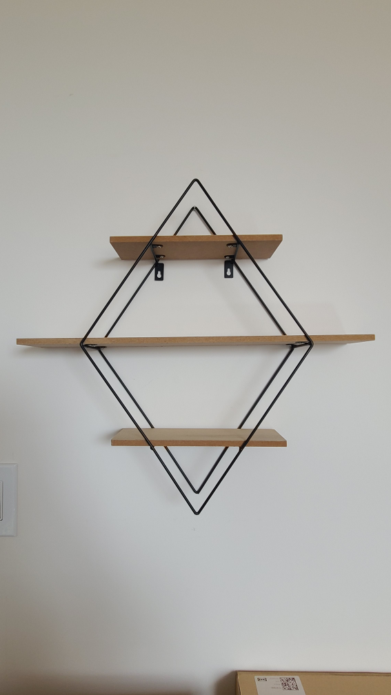 Diamond Shaped Wall Shelf