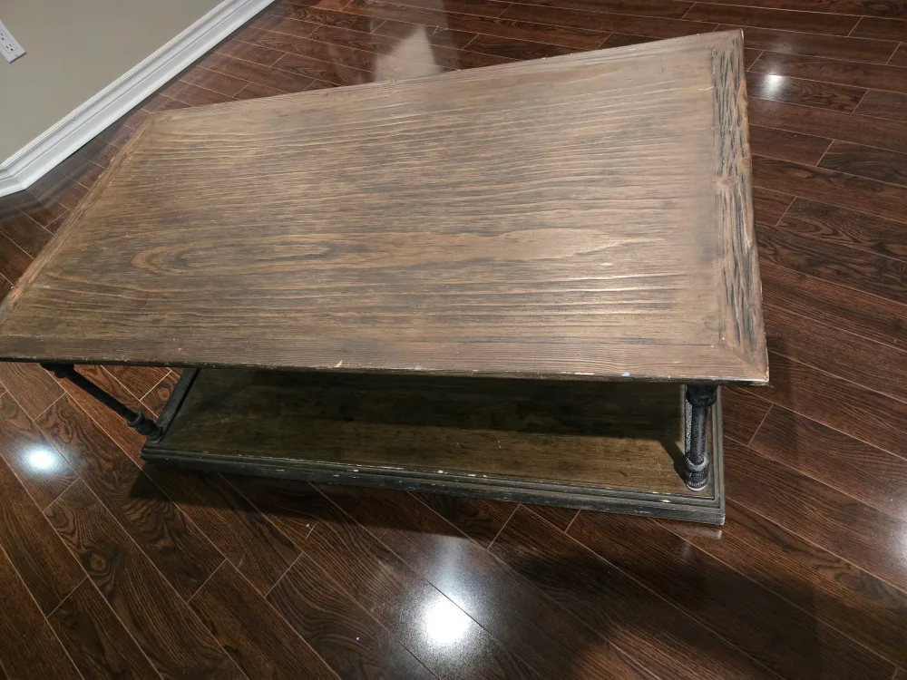 Wooden Coffee Table with Shelf image indicator(3)