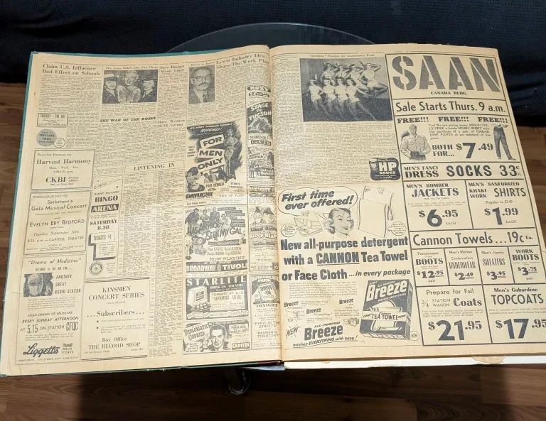 Vintage Saskatoon Star-Phoenix Newspaper image indicator(7)