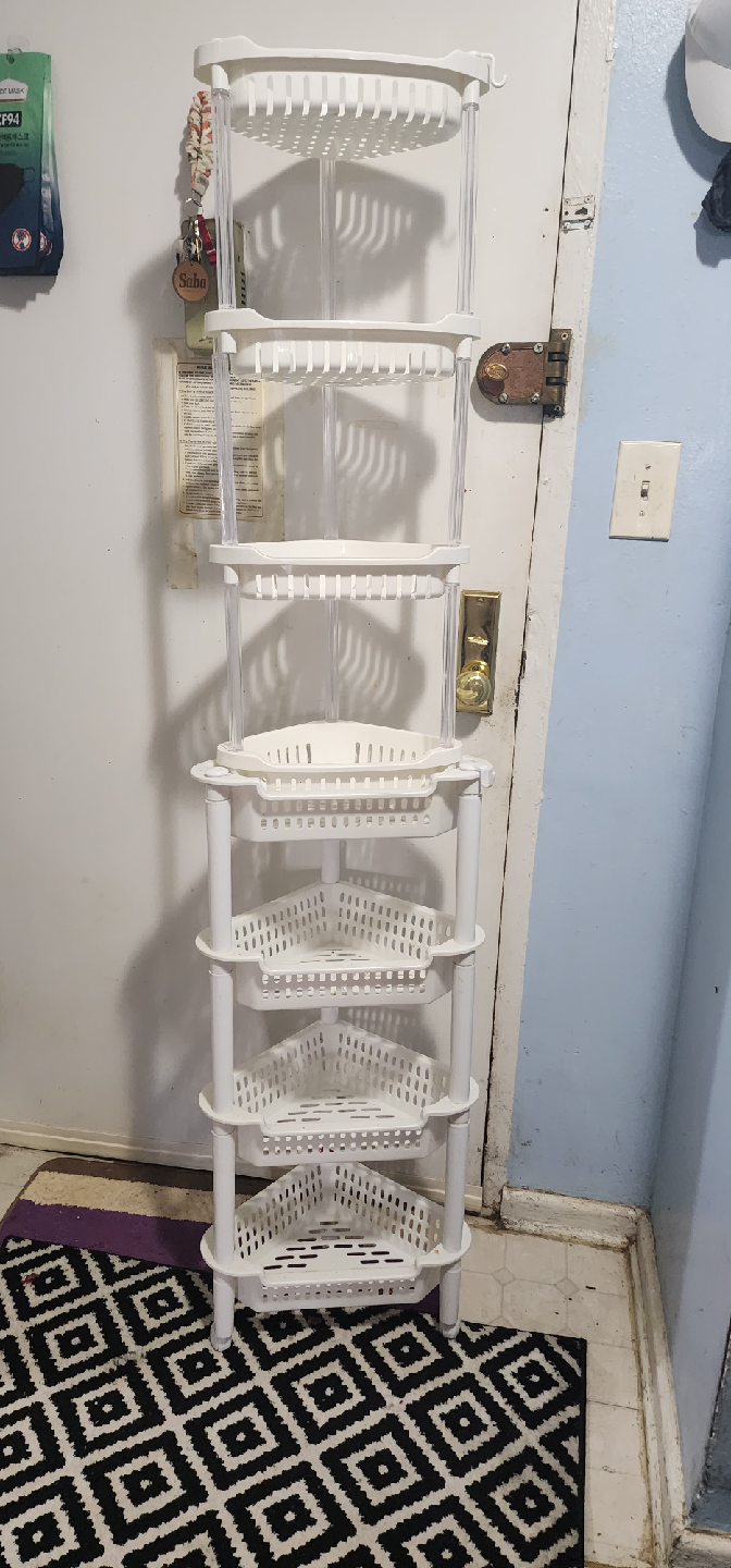 White Corner Shelf - 6 Tier - photo 3