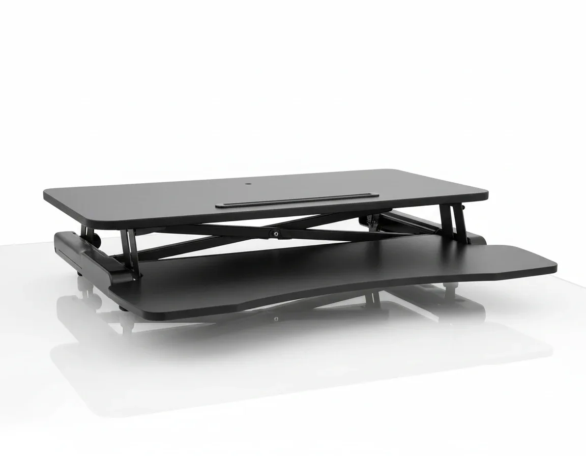 Uplite Sit Stand Desk Riser Desktop Converter - Black image indicator(2)