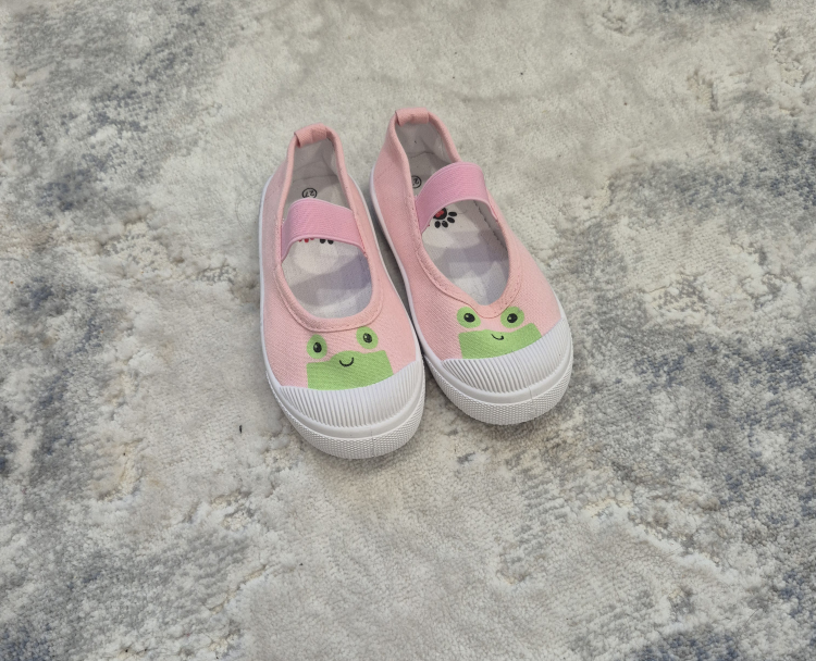 Pink Frog Toddler Shoes