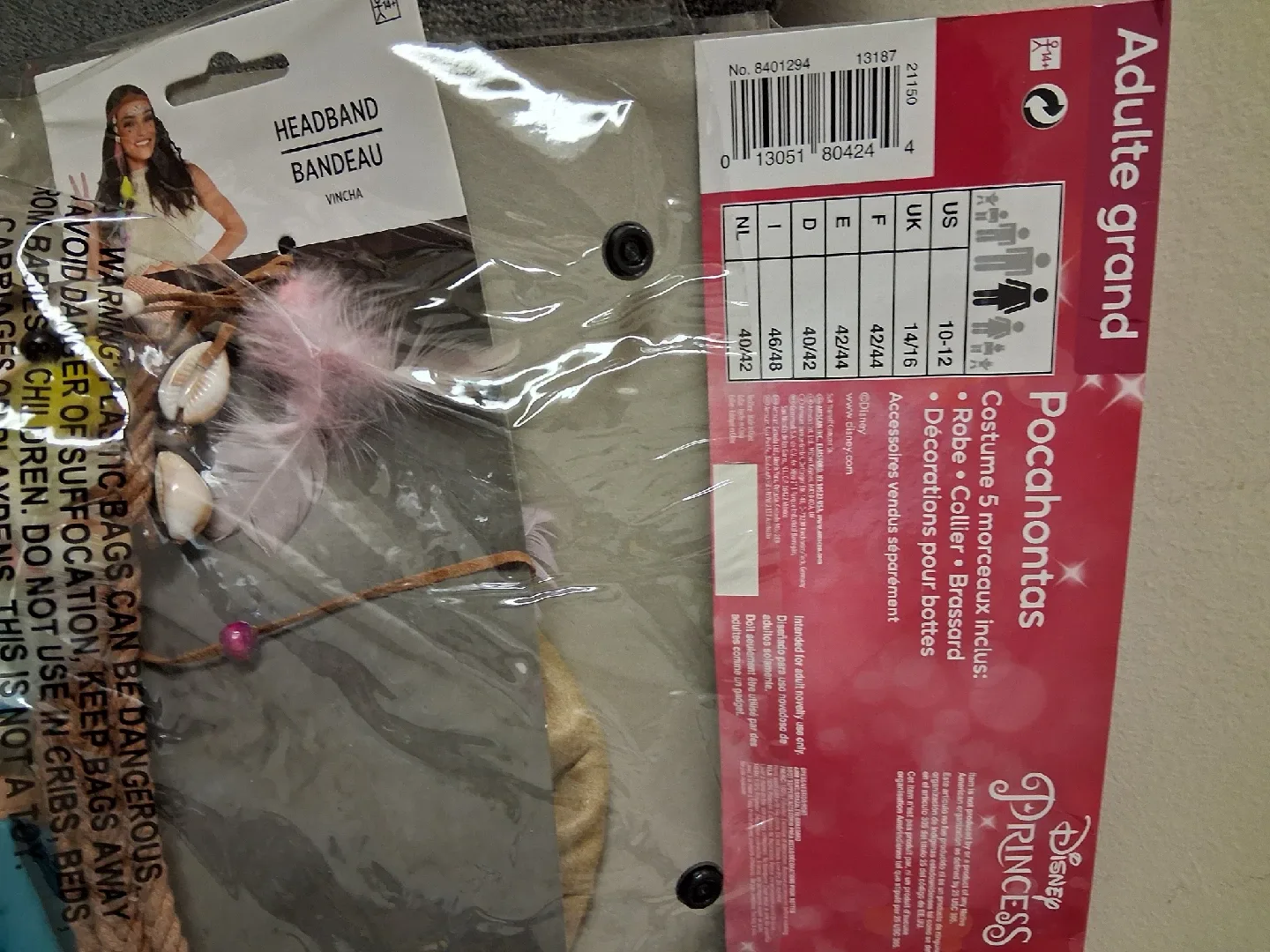 Disney Princess Pocahontas Adult Costume - Large image indicator(2)